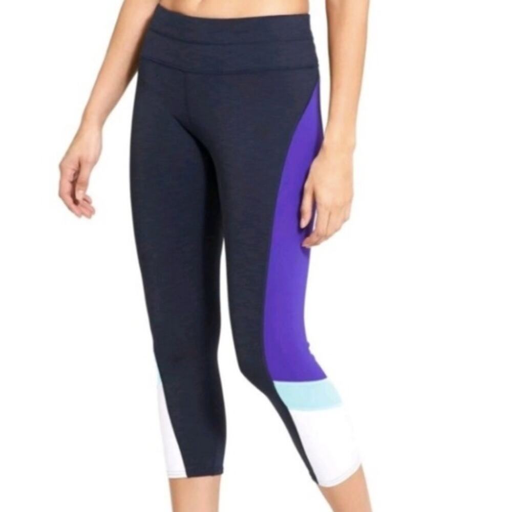Athleta Color Block Capri Legging S